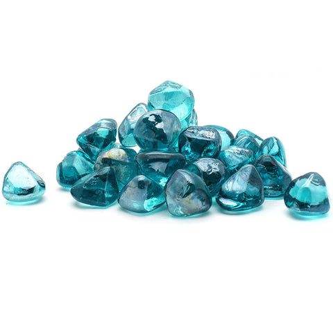 Aqua Blue Diamond Glass