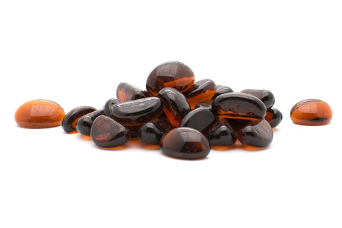 Amber Cashews Decorative Glass