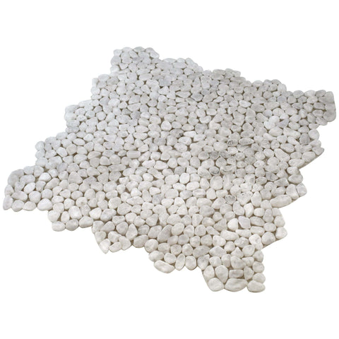 Micro White Pebble Tile