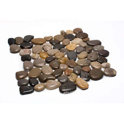 Mixed Mid-Polish Pebble Tile