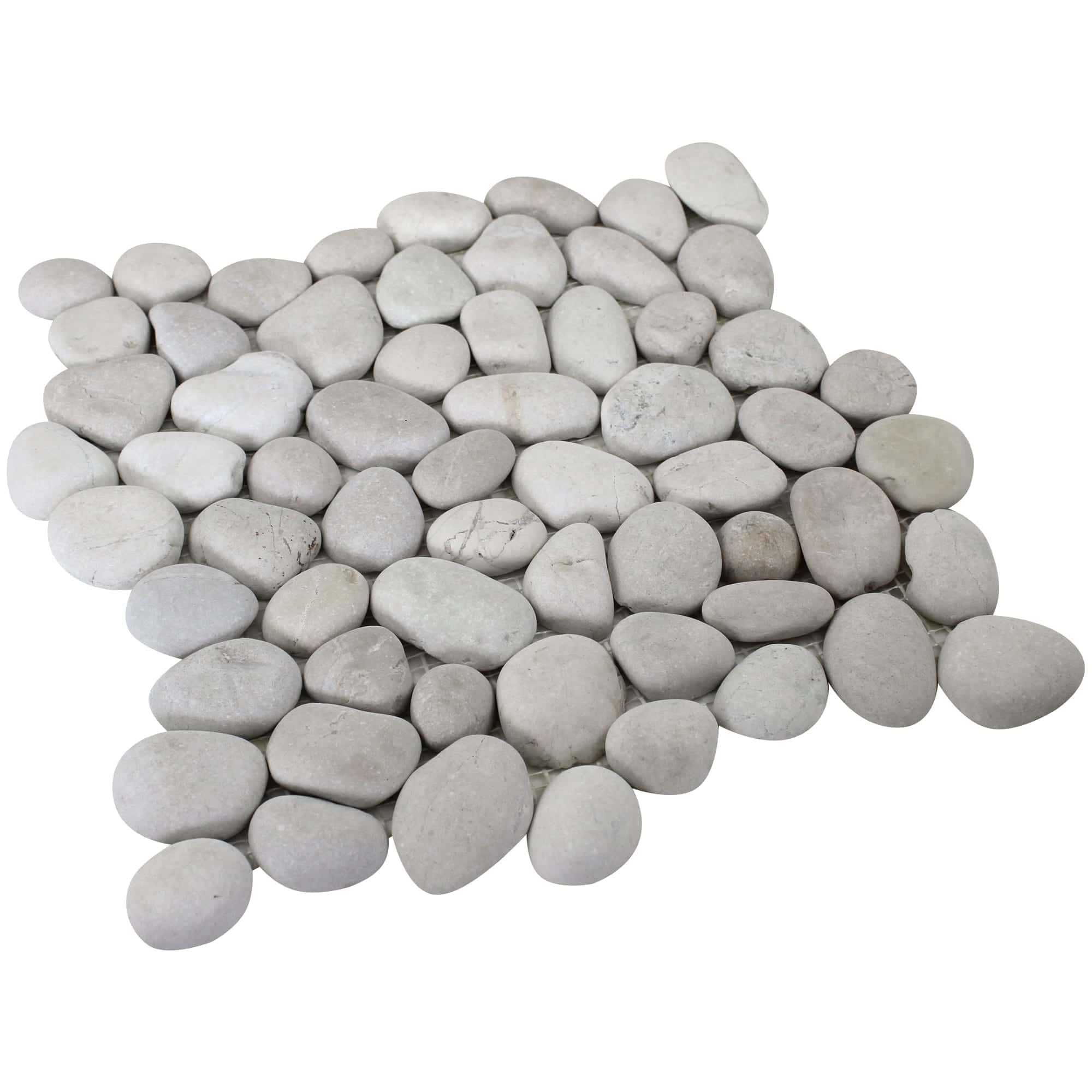 White Natural Pebble Tile – Margo Garden Products