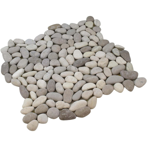 Mini White Pebble Tile