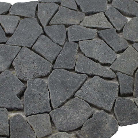 Black Stone Mosaic Pebble Tile