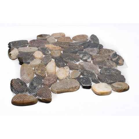 Mixed Sliced Pebble Tile