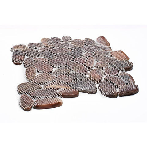 Red Sliced Pebble Tile