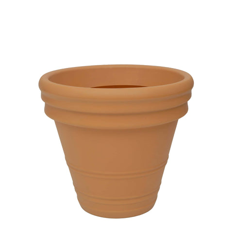 orange plastic planter Antúrio Anique Terracotta Plastic Pot