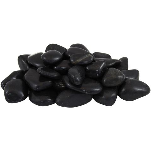 Rain Forest Black Super Polished Pebbles