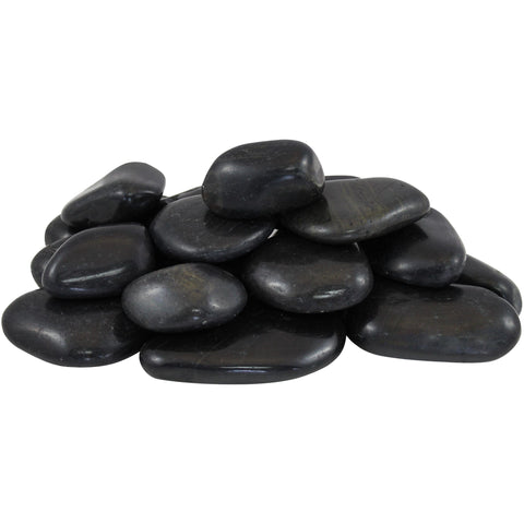 Rain Forest Black Super Polished Pebbles