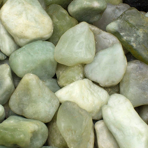 Rain Forest Green Jade Pebbles