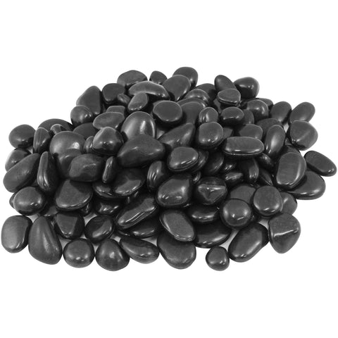 Rain Forest Black Plastic Pebbles