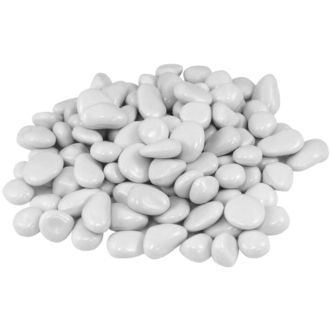 Rain Forest White Plastic Pebbles